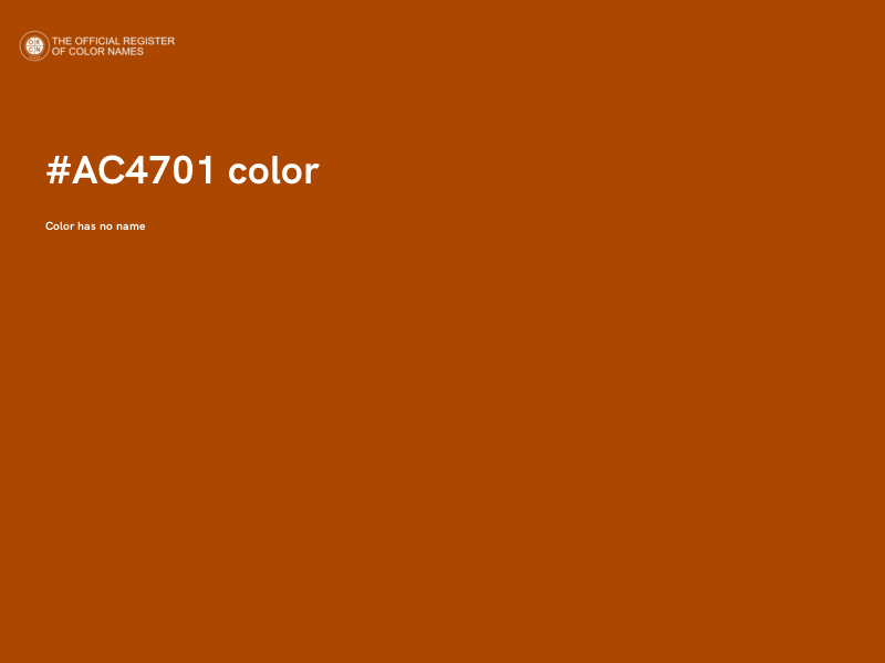 #AC4701 color image