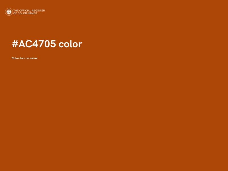 #AC4705 color image