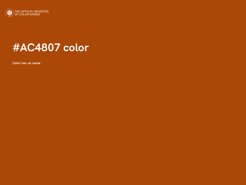 #AC4807 color image