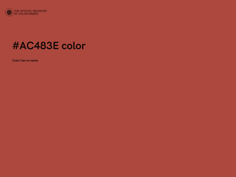 #AC483E color image