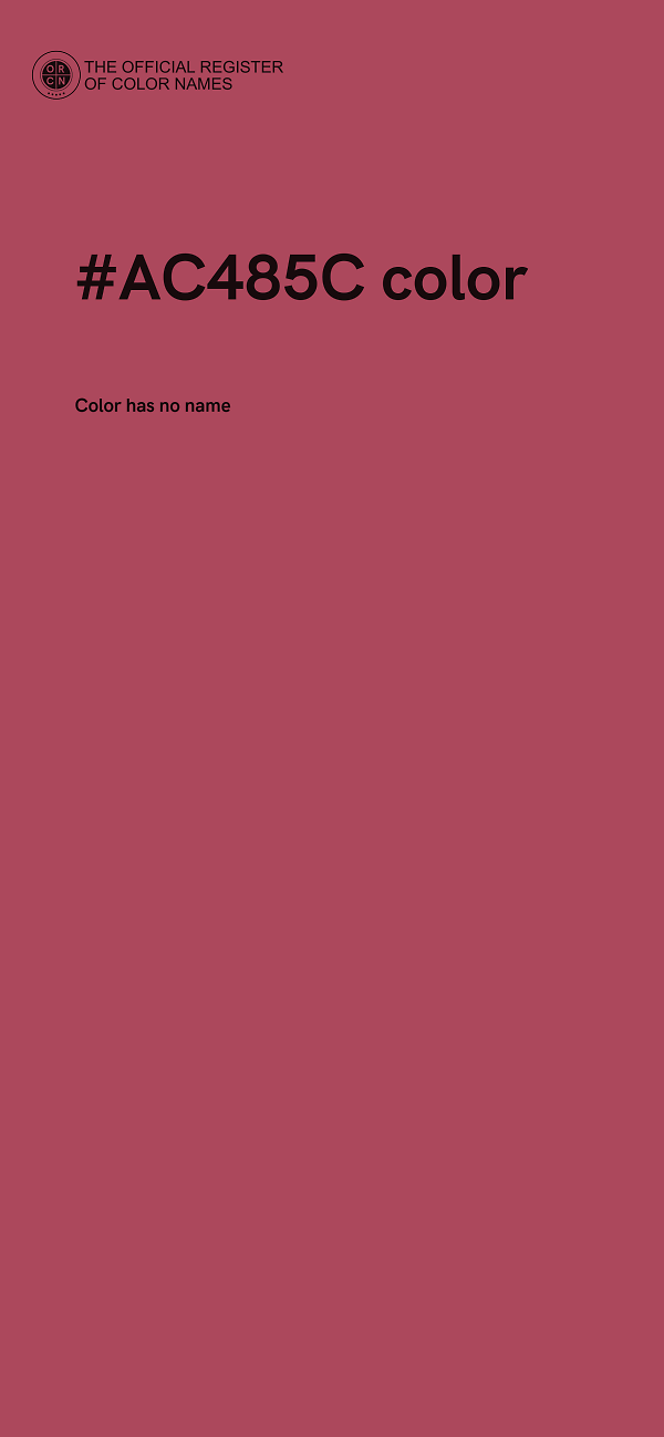 #AC485C color image