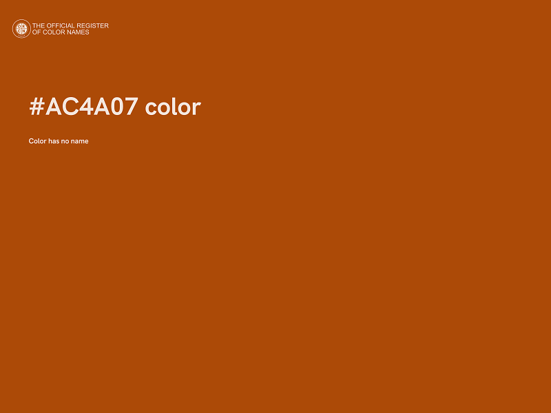 #AC4A07 color image
