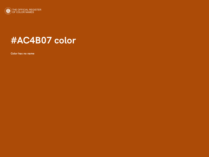 #AC4B07 color image