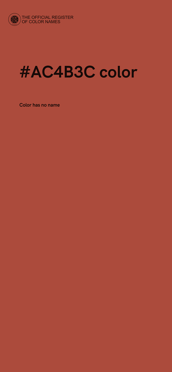 #AC4B3C color image