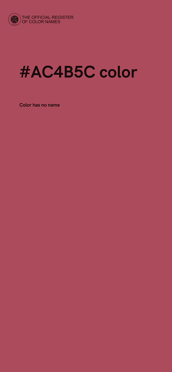 #AC4B5C color image
