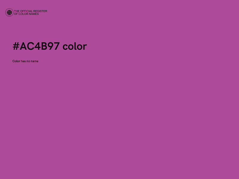 #AC4B97 color image