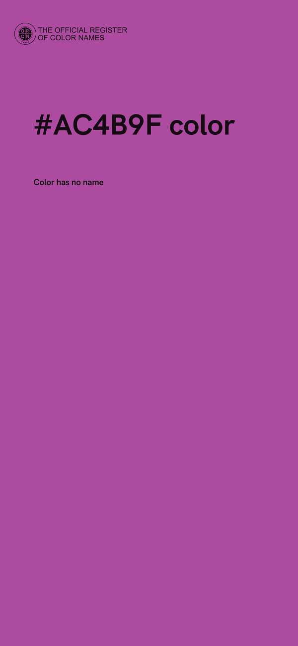 #AC4B9F color image