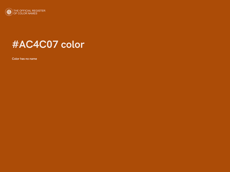 #AC4C07 color image