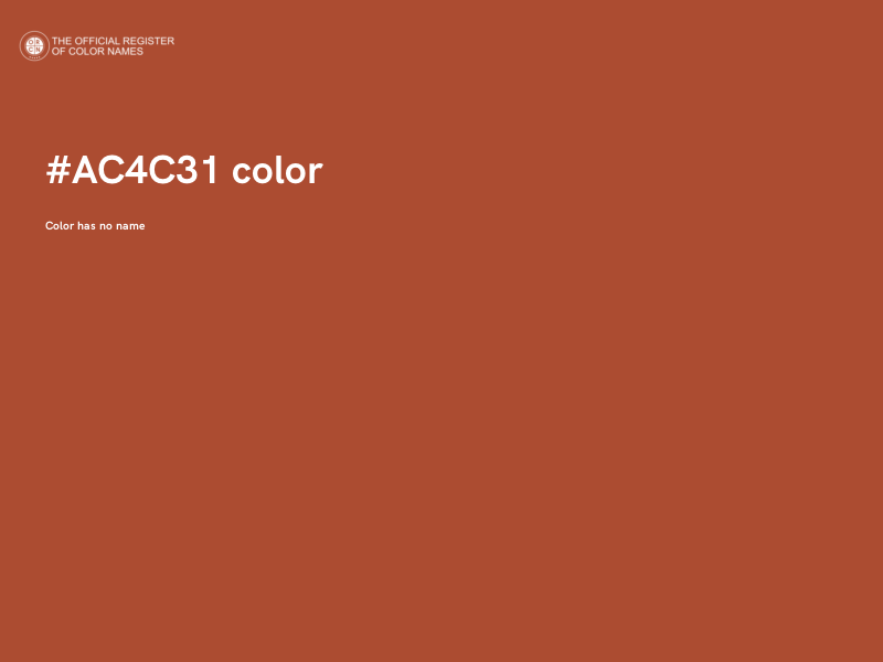 #AC4C31 color image