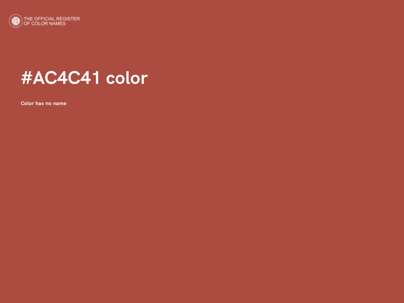 #AC4C41 color image