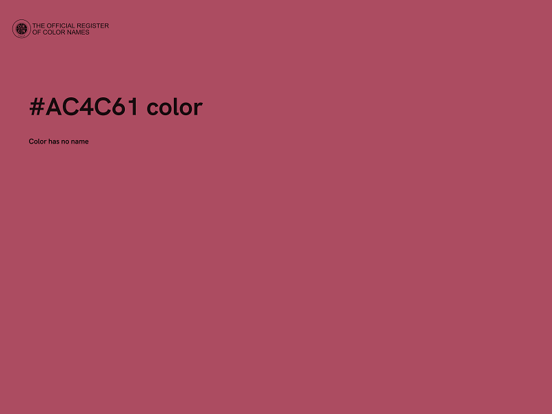 #AC4C61 color image