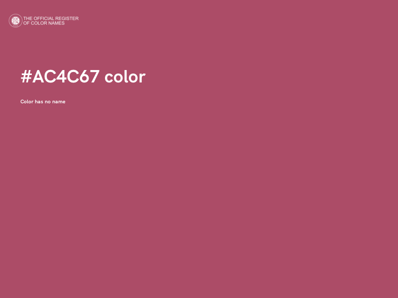 #AC4C67 color image