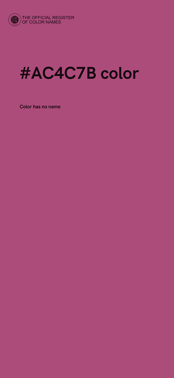 #AC4C7B color image
