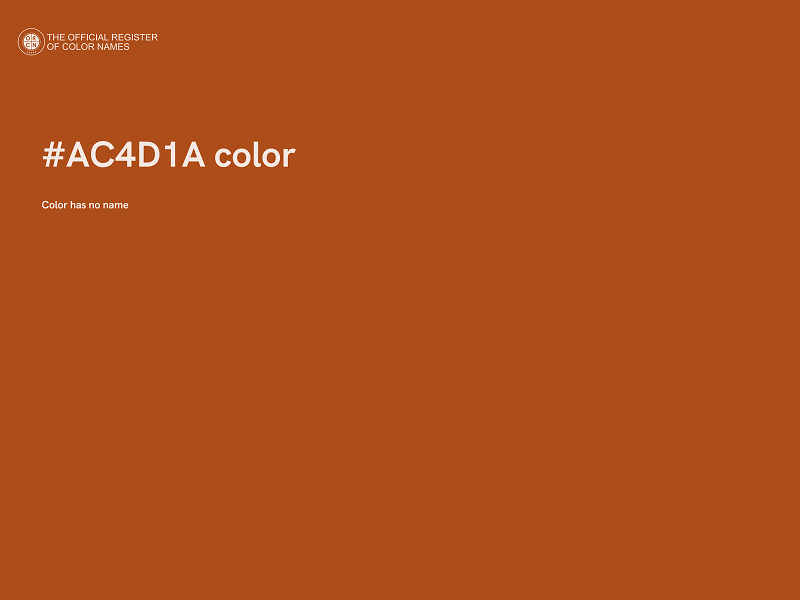 #AC4D1A color image