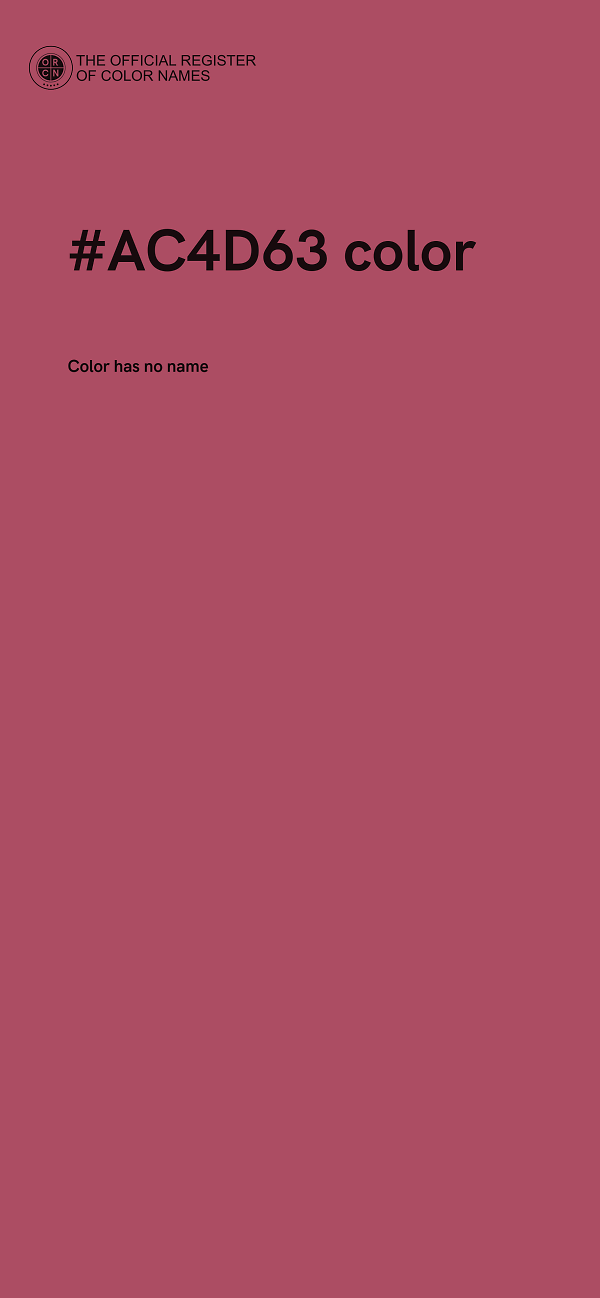 #AC4D63 color image