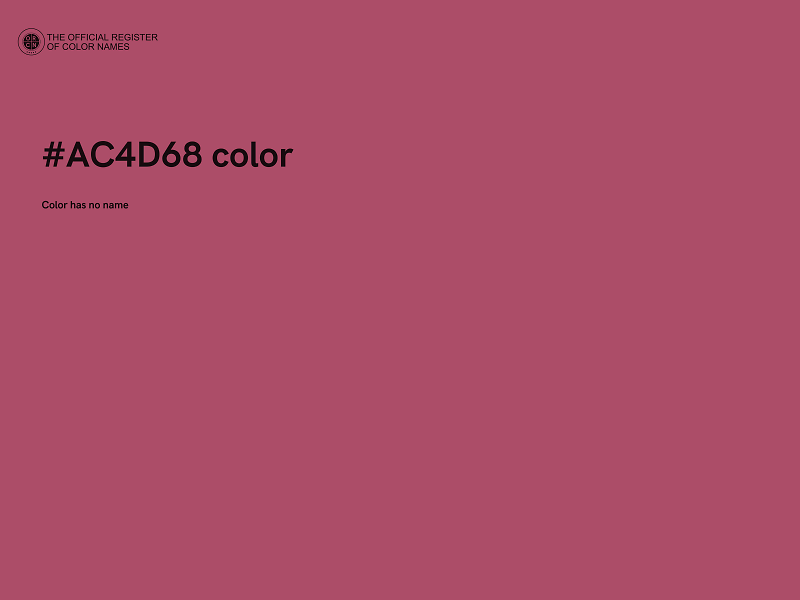 #AC4D68 color image
