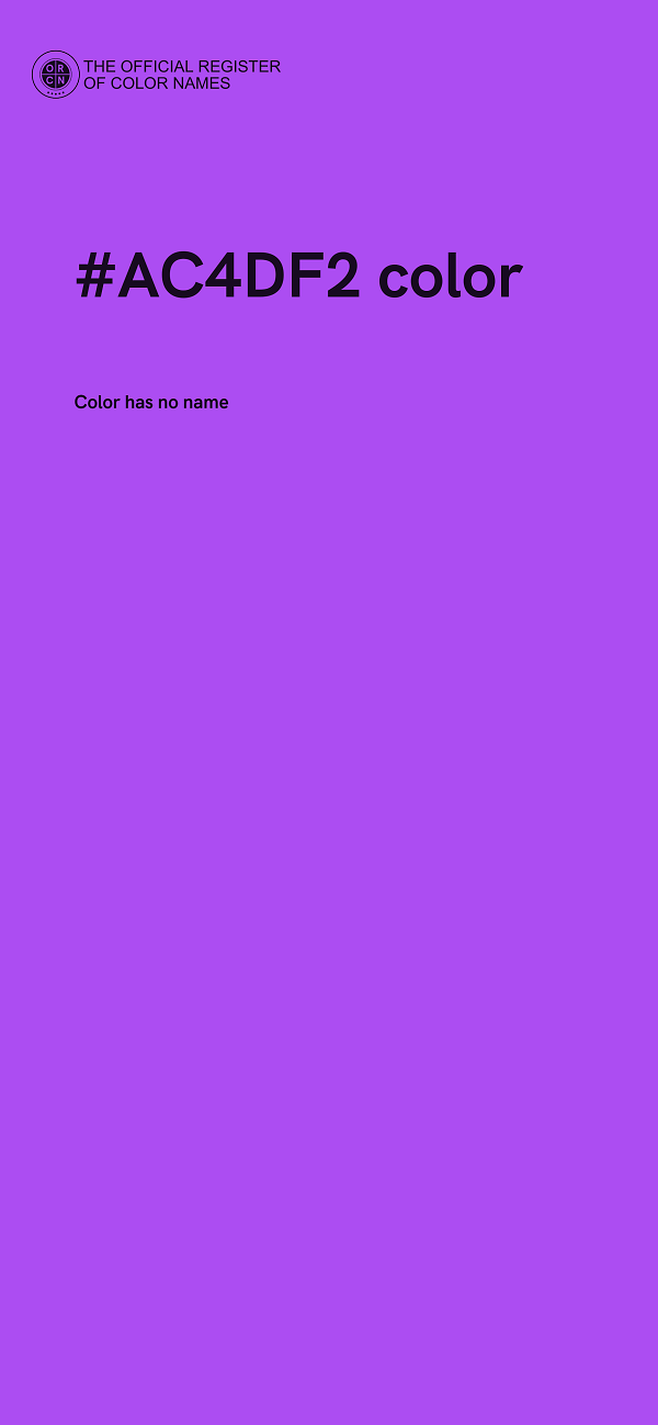 #AC4DF2 color image