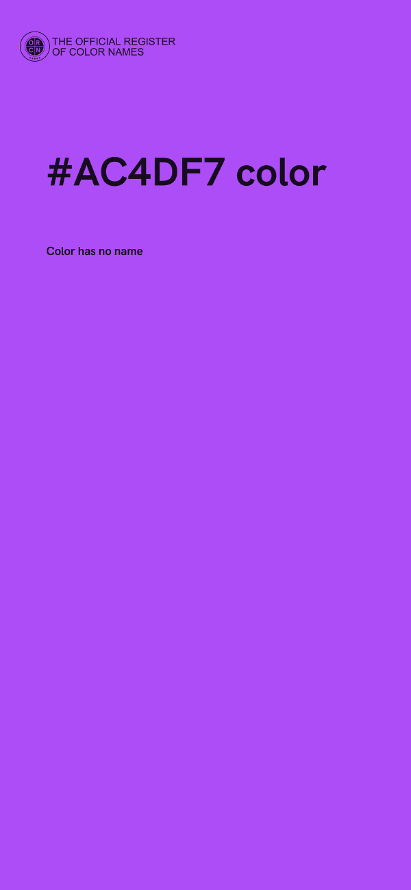 #AC4DF7 color image