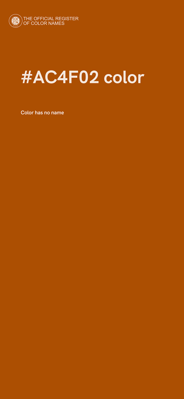 #AC4F02 color image