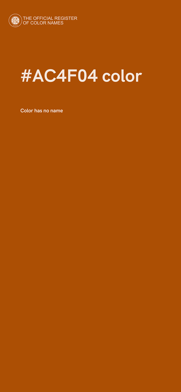 #AC4F04 color image