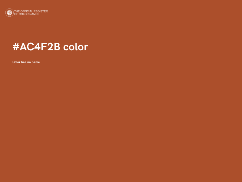 #AC4F2B color image