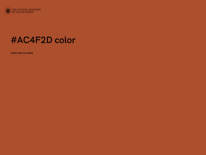 #AC4F2D color image