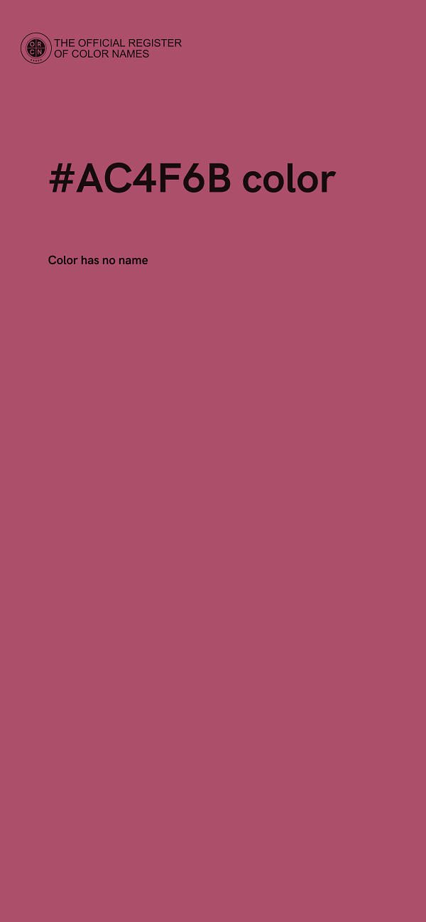 #AC4F6B color image