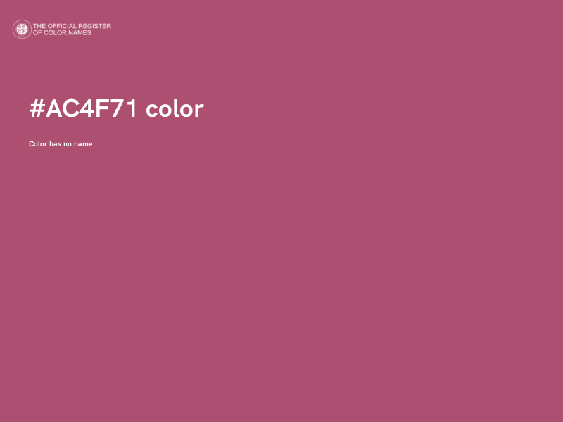 #AC4F71 color image