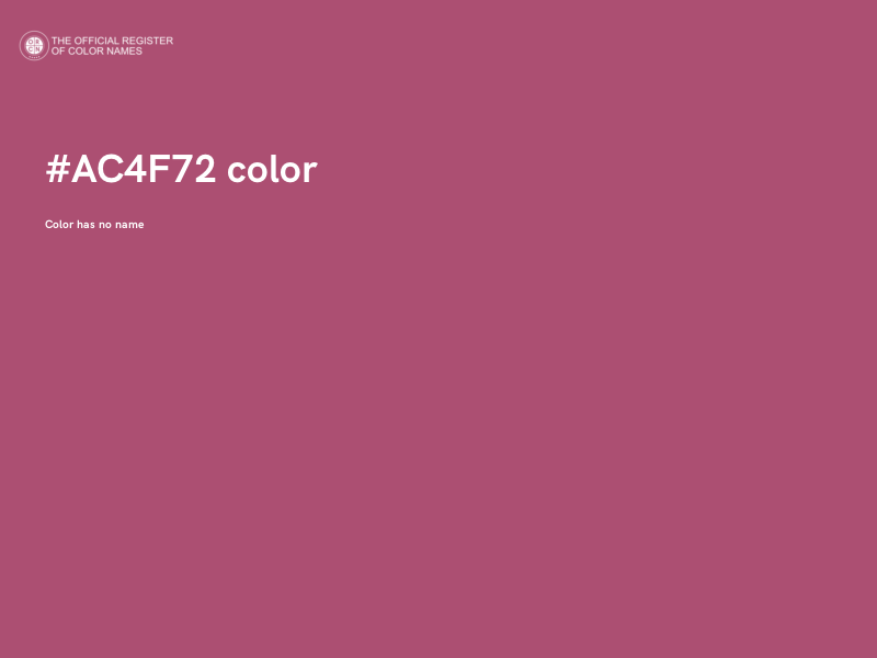 #AC4F72 color image