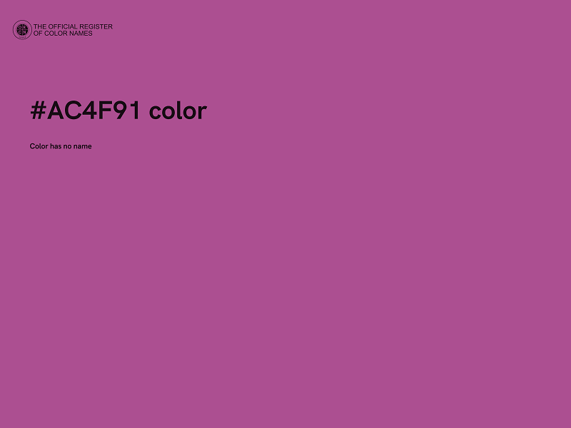 #AC4F91 color image