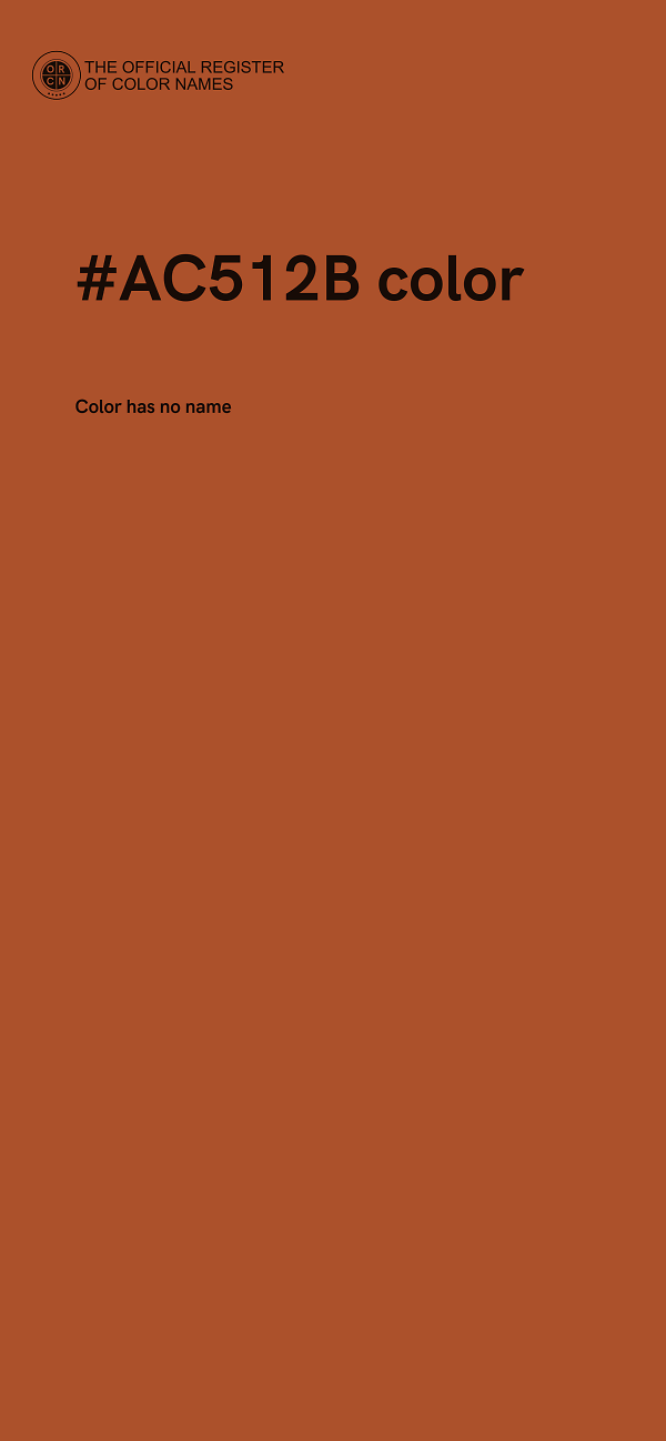 #AC512B color image