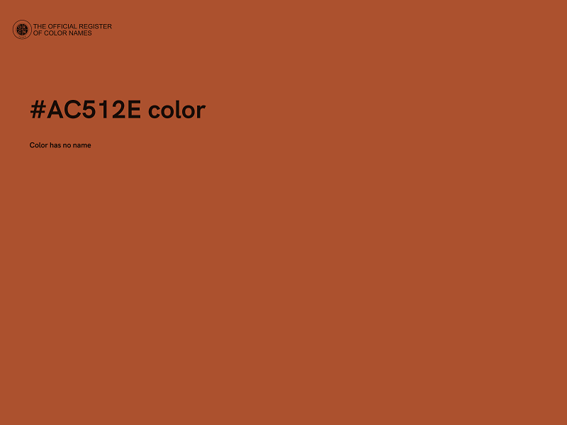 #AC512E color image