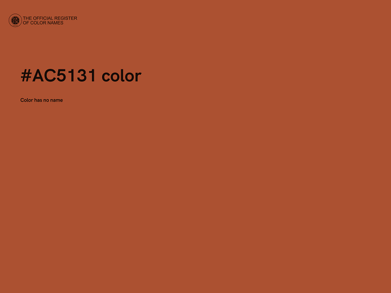 #AC5131 color image