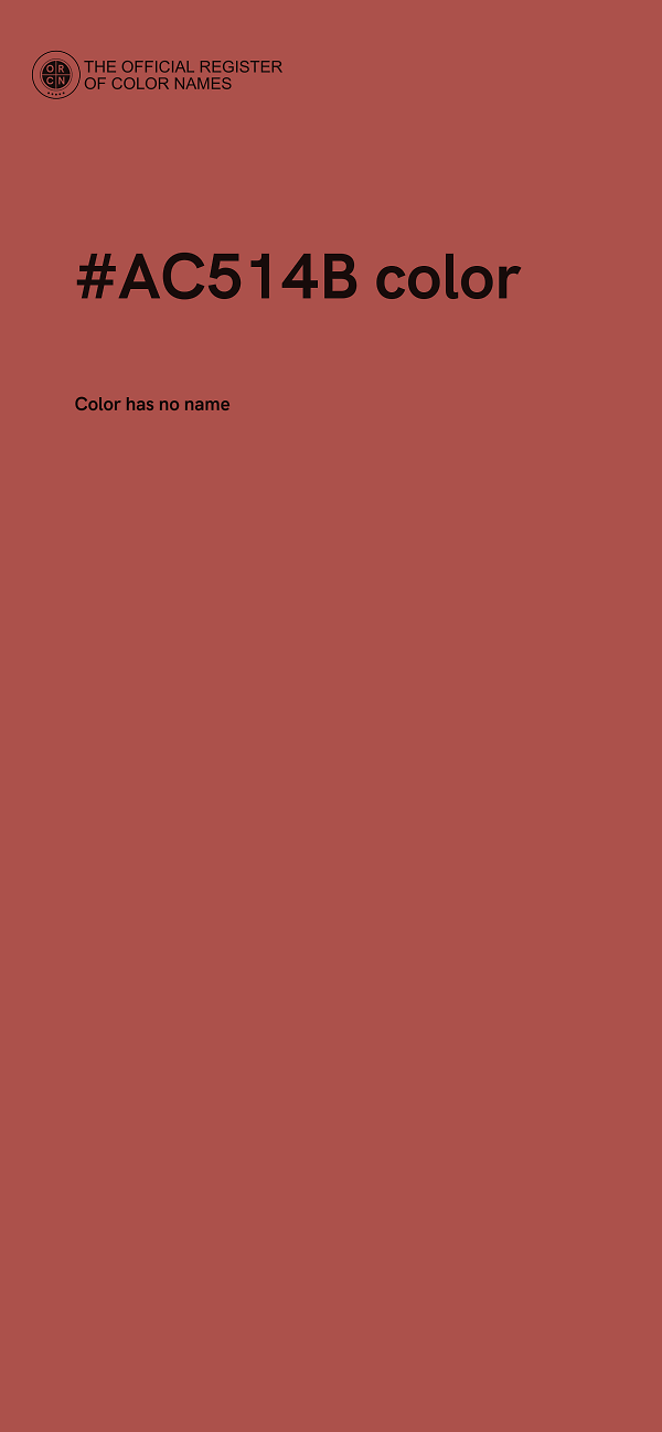 #AC514B color image