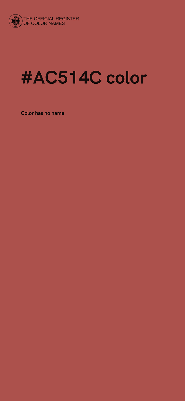 #AC514C color image