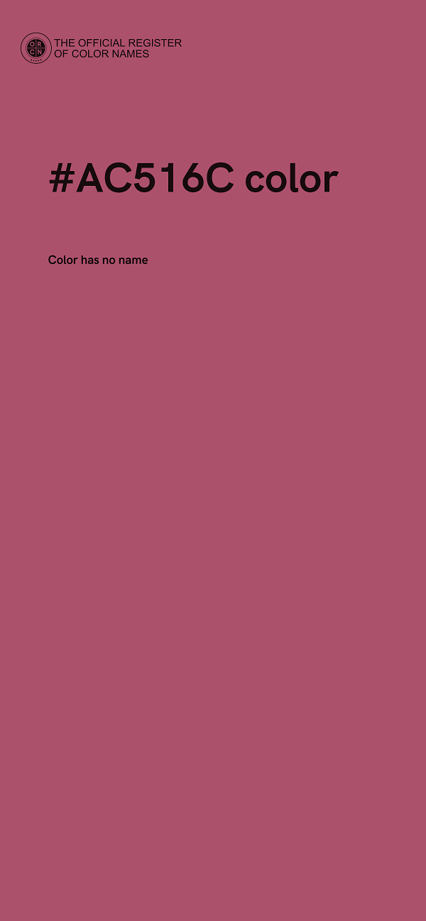 #AC516C color image