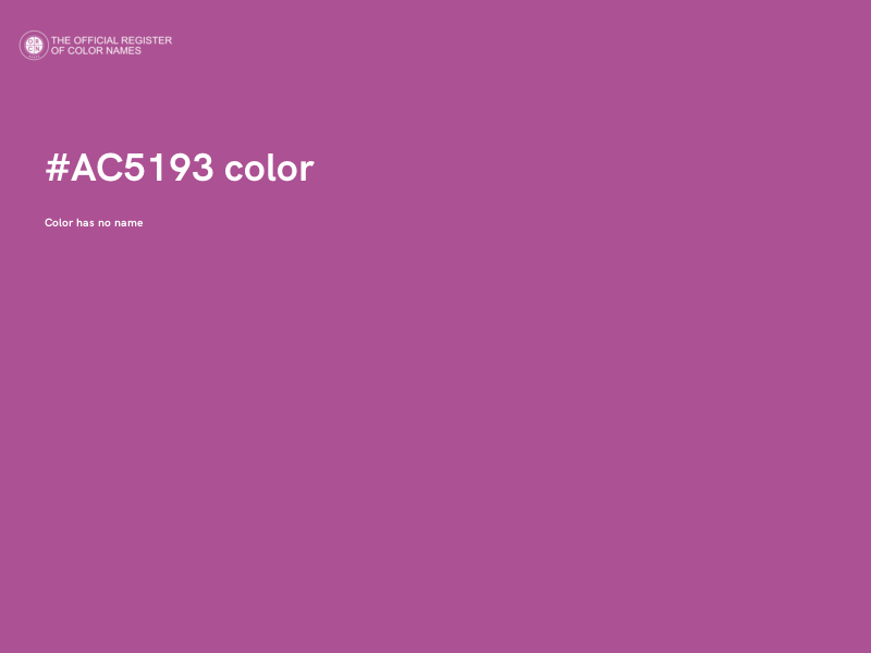 #AC5193 color image