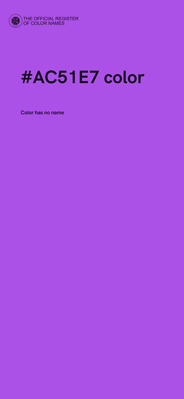 #AC51E7 color image