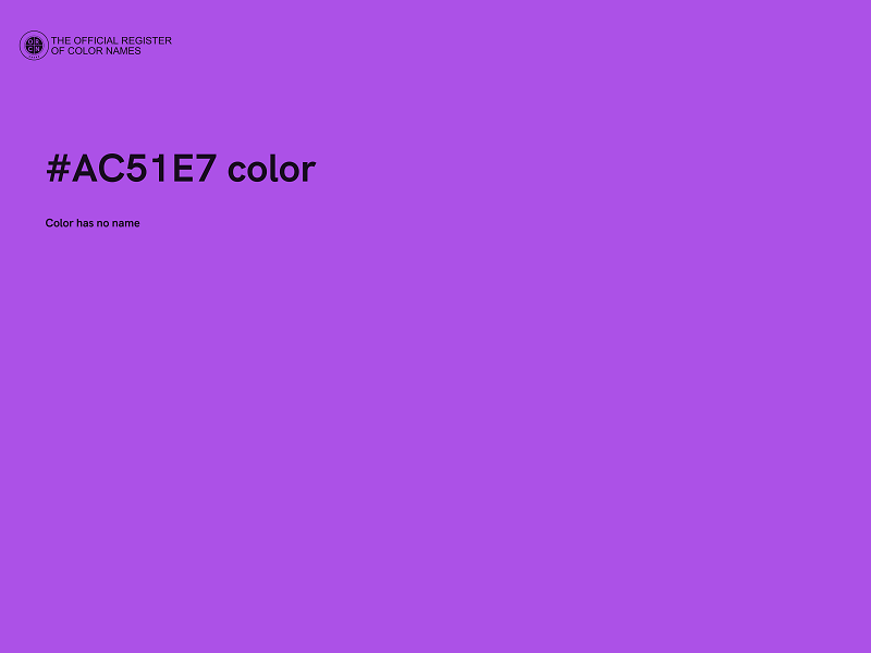 #AC51E7 color image