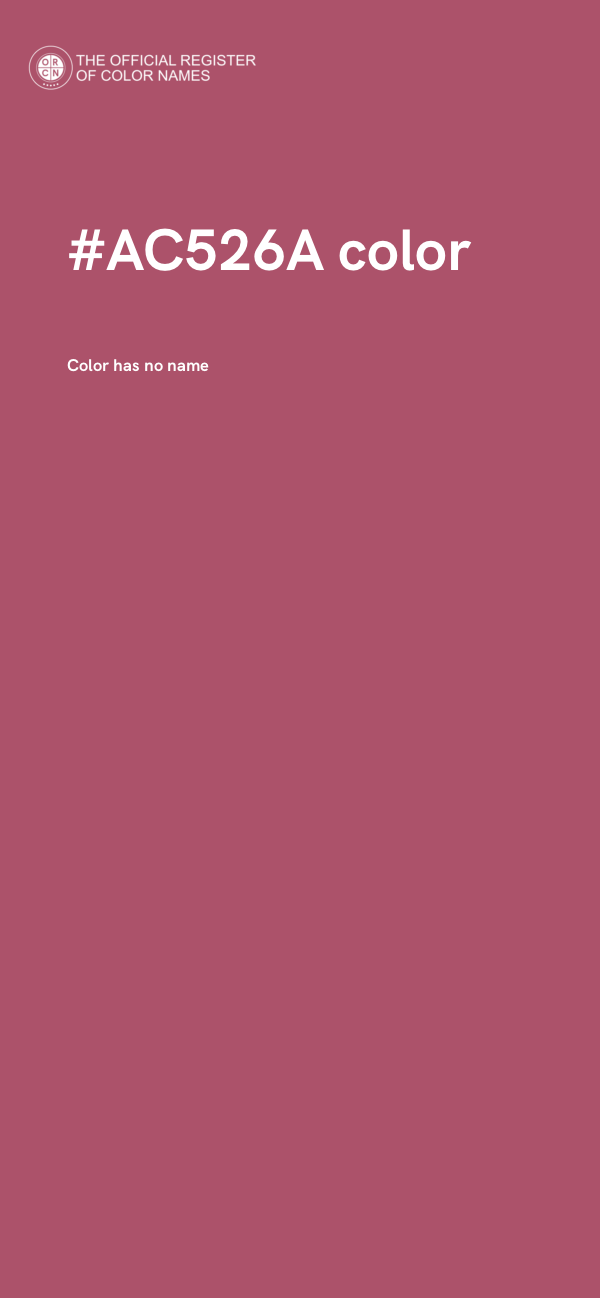 #AC526A color image