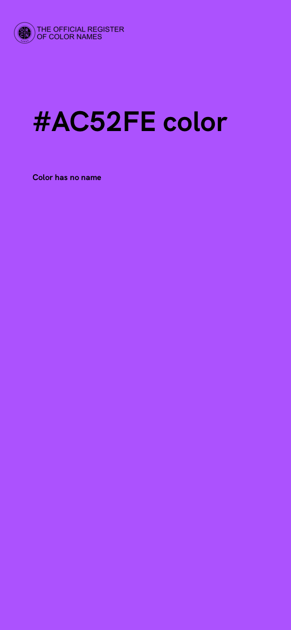 #AC52FE color image