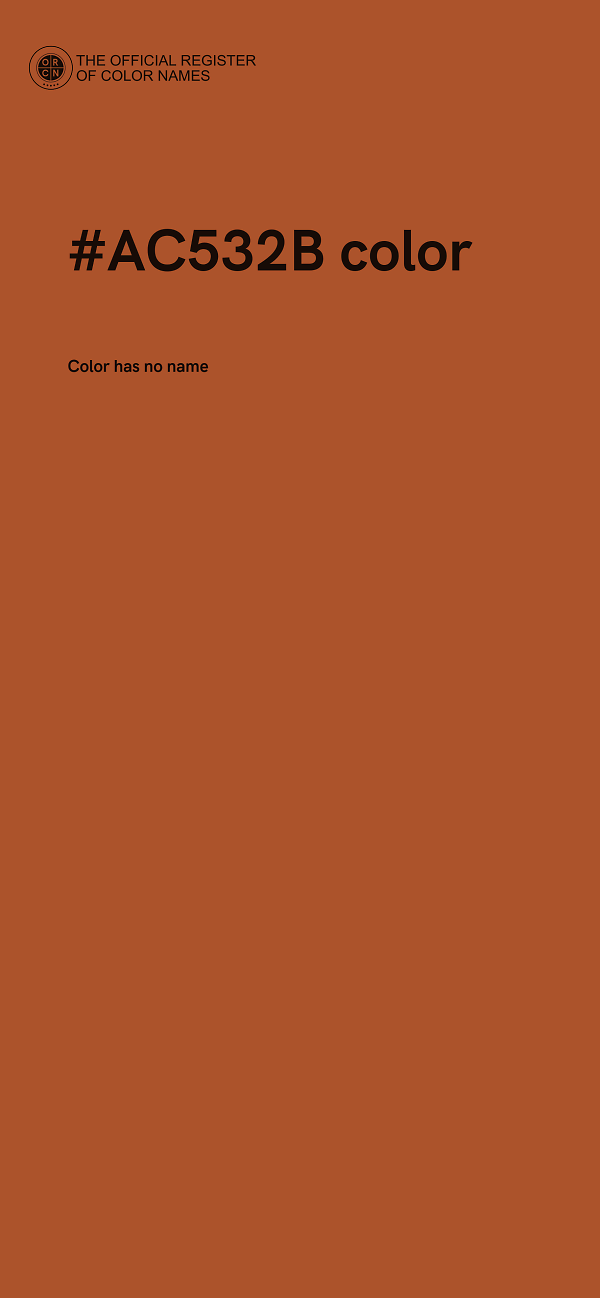 #AC532B color image