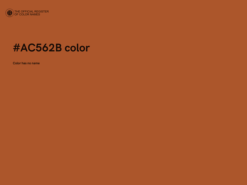 #AC562B color image
