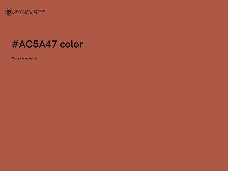 #AC5A47 color image