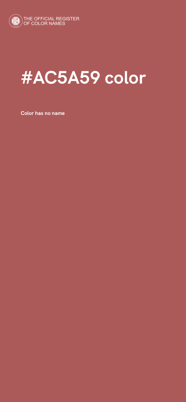#AC5A59 color image