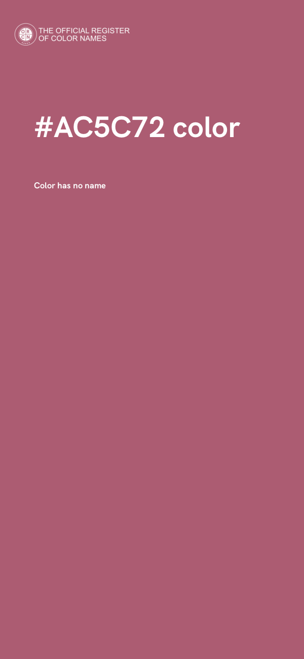 #AC5C72 color image