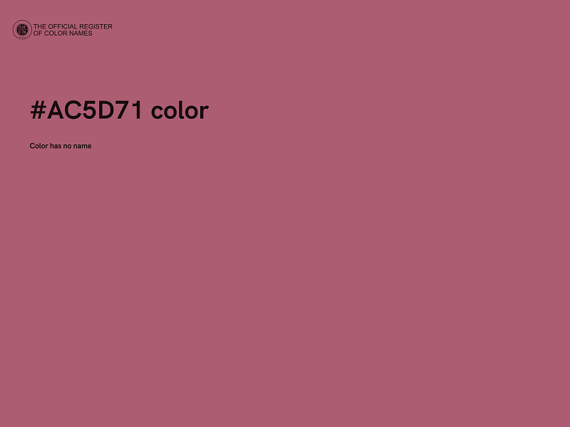 #AC5D71 color image