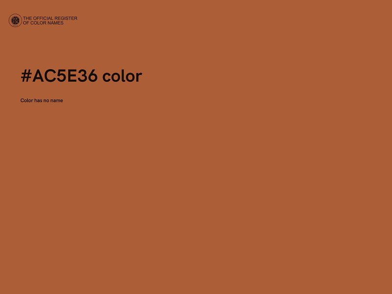 #AC5E36 color image