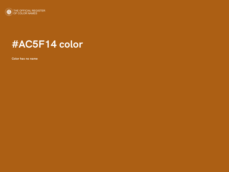 #AC5F14 color image
