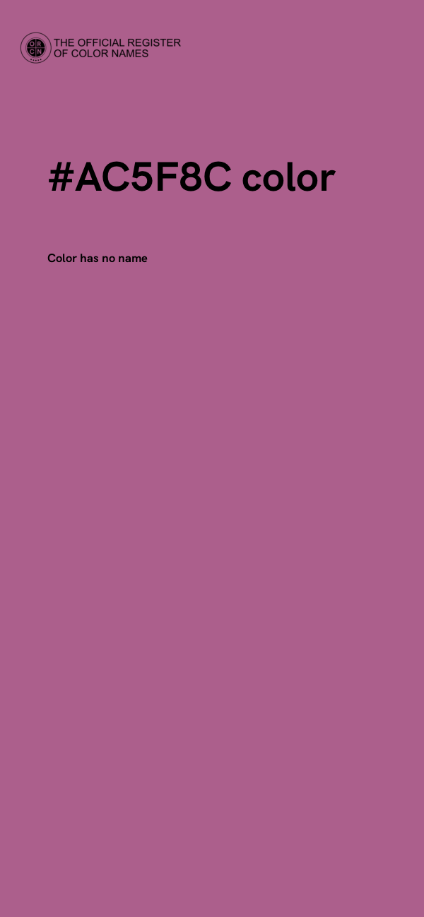 #AC5F8C color image